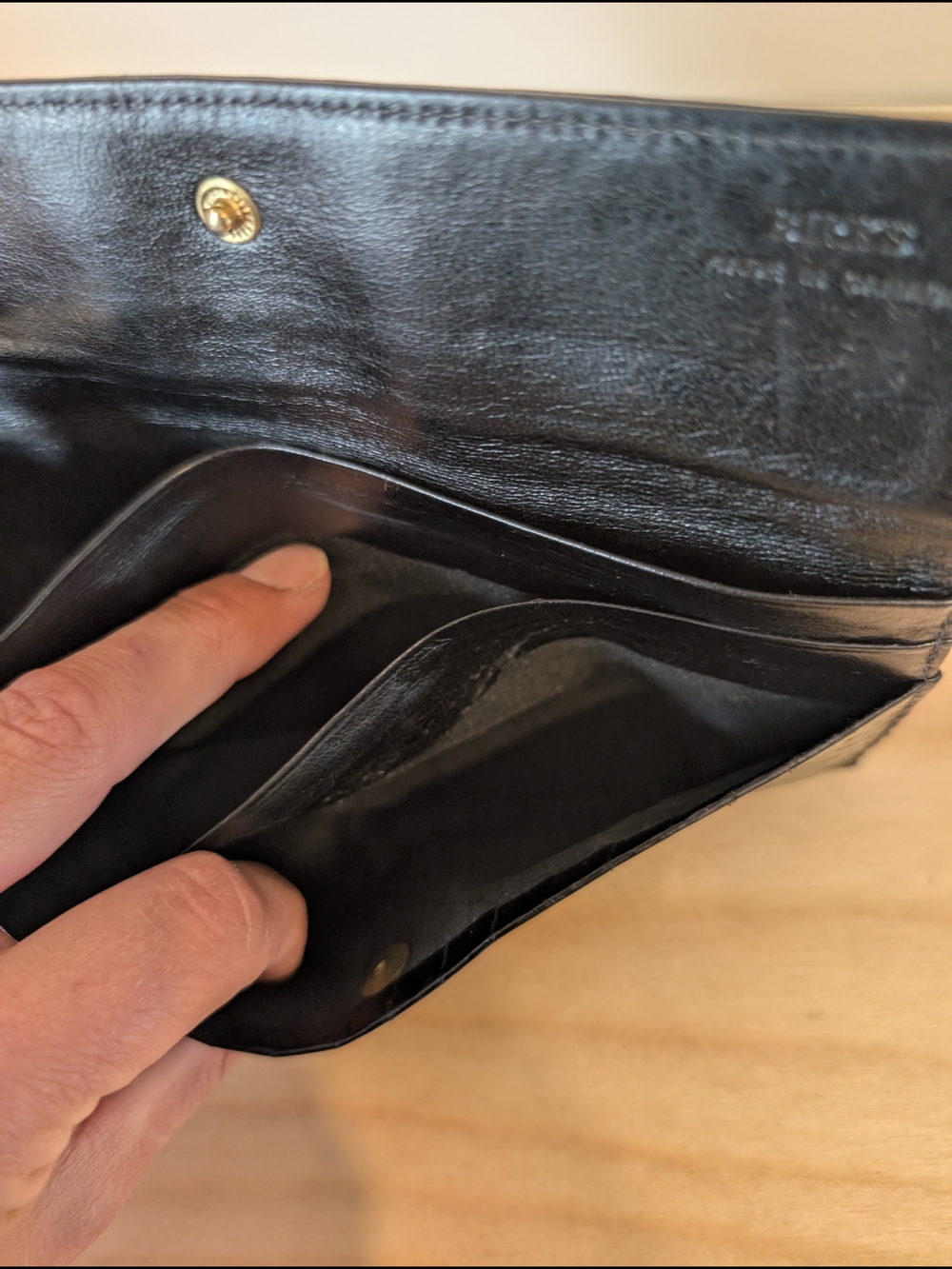Vintage Birks Embossed Leather Wallet - Picture 7 of 11